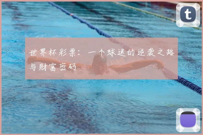 世界杯彩票：一个球迷的逆袭之路与财富密码