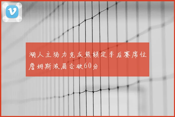 湖人主场力克灰熊锁定季后赛席位詹姆斯浓眉合砍60分